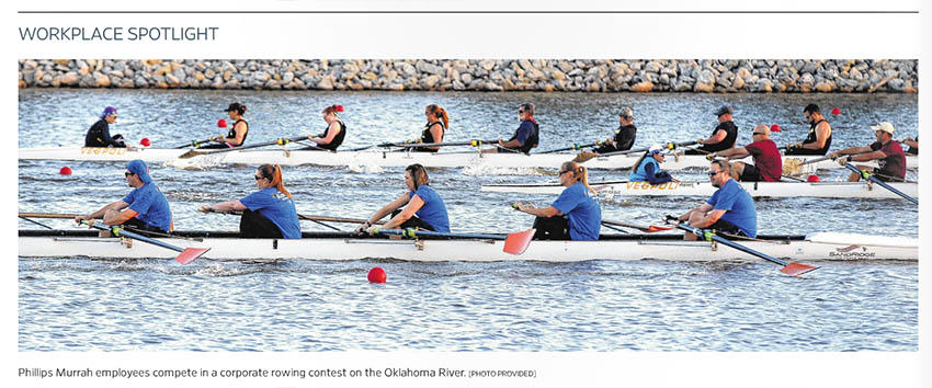 rowing pic from Top Workplaces