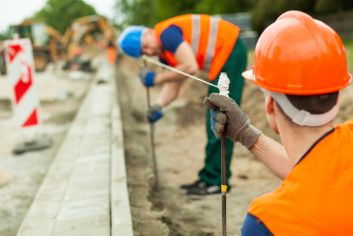 Workers with Construction gear