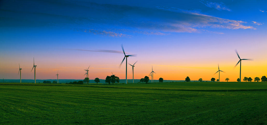 Wind farm on Kashubian - Poland