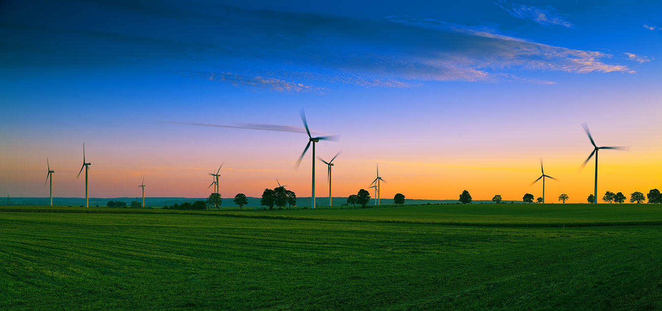 Wind farm on Kashubian - Poland