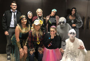 Phillips Murrah staff members dress up for the Firm's annual Halloween costume contest.