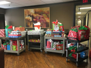 Gifts provided to families for 2018 holiday season through Oklahoma Family Network