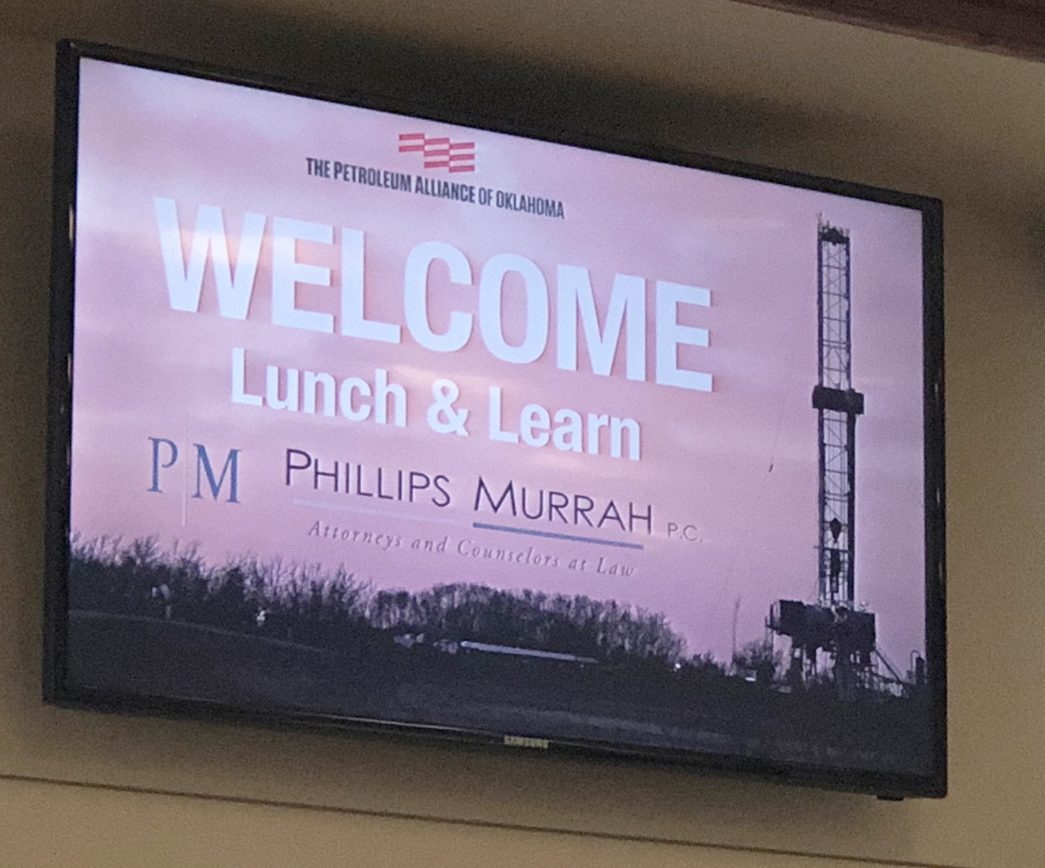 Phillips Murrah presentation to Petroleum Alliance
