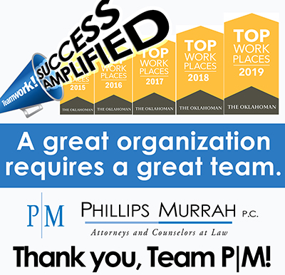 2019 Phillips Murrah Top Workplaces