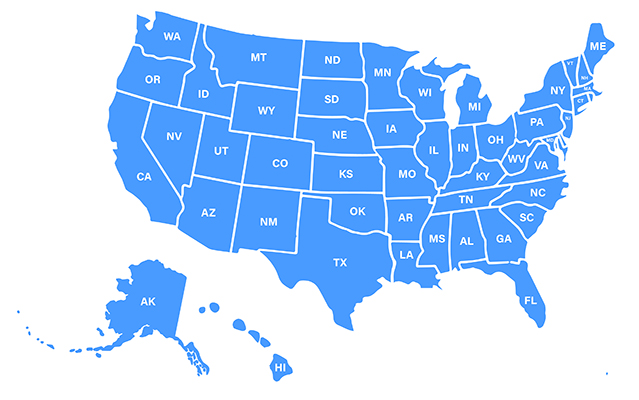 Map of United States