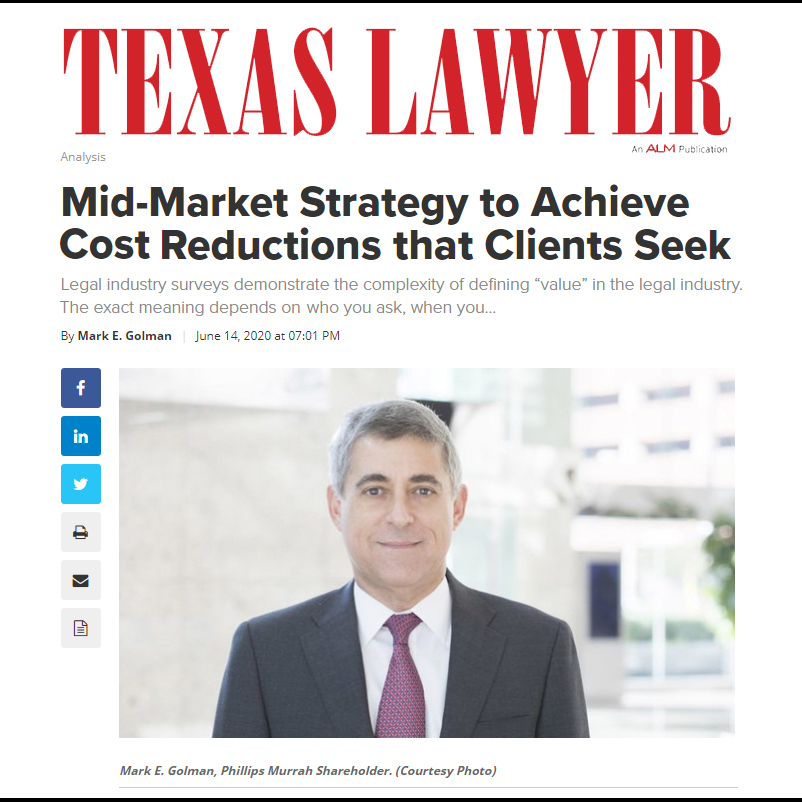 Texas Lawyer featured image Phillips Murrah Director Mark Golman Texas Lawyer image