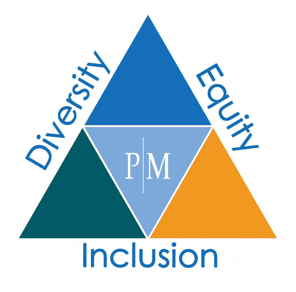 DIVERSITY EQUITY INCLUSION TRIANGLE GFX