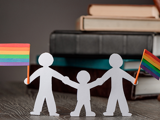 Same sex parents graphic