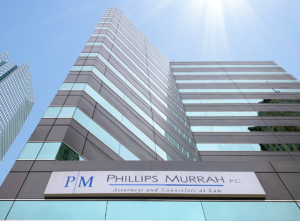 Phillips Murrah Corporate Tower signage