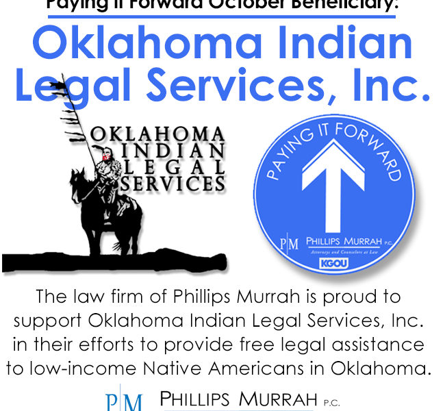 Paying it Forward Oklahoma Indian Legal Services