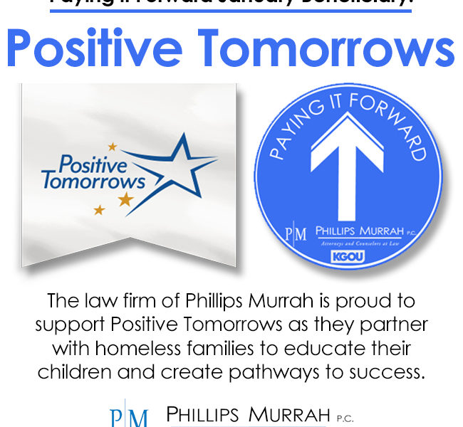 Phillips Murrah Paying it Forward Positive Tomorrows
