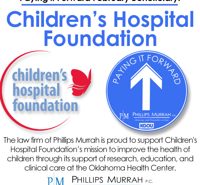 Paying it Forward Feb 2022 Children's Hospital Foundation