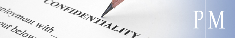Confidentiality agreement header graphic