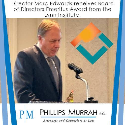 Marc Edwards Receives Award from Lynn Institute