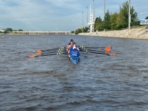 Rowing Team Practicing