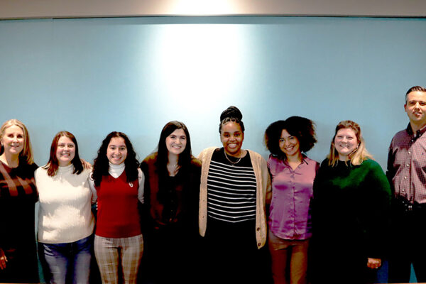 Group shot of 2024 PM Fellows at the law firm reception
