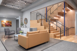 Image of one of Phillips Murrah law firm's seating areas