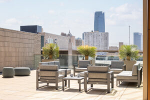 Image of Phillips Murrah law firm's patio
