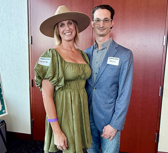 Amanda Sansone with husband, Jason Sansone, Attorney at Phillips Murrah.