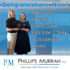 Featured Image featuring Nikki Jones Edwards being honored the John E Shipp Professionalism Award