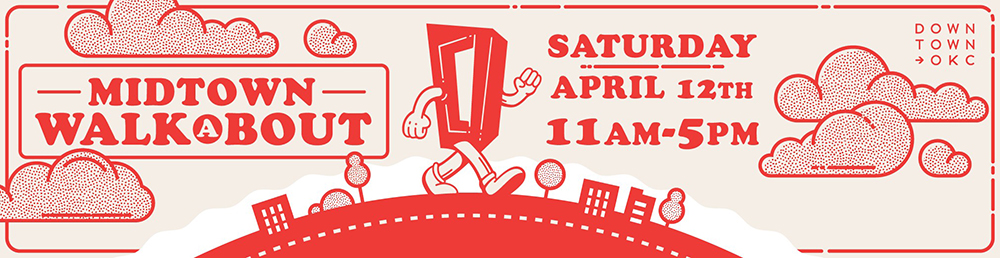 Midtown Walkabout logo for promoting spring 2025 event
