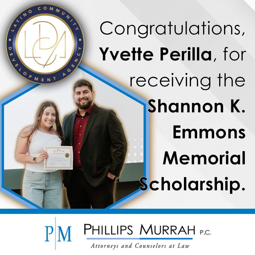 Shannon K. Emmons Memorial Scholarship Winner Yvette Perilla