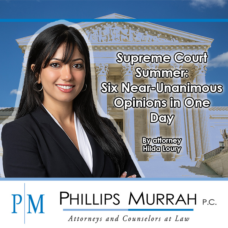 Six Near-Unanimous Opinions in One Day Featured Image with Hilda Loury