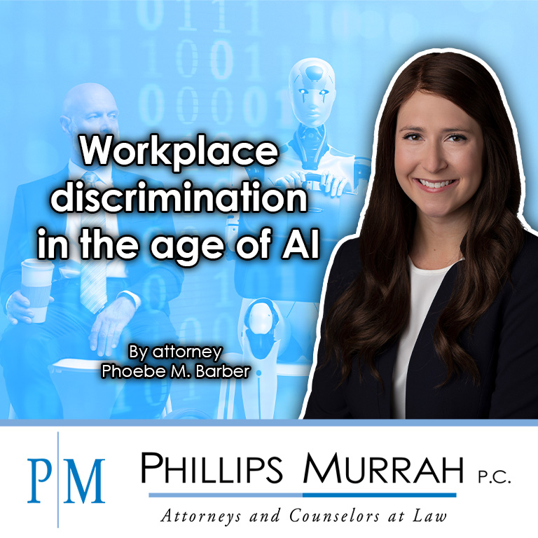 Featured Image for Gavel to Gavel article by phoebe m barber named Workplace discrimination in the age of AI