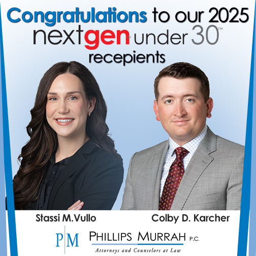 Congratulations to Stassi M Vullo and Colby D Karcher for next gen under 30 feat img