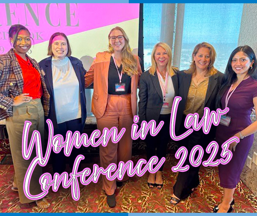 Camille Burge, Lacy Kelly, Daisy Borders, Nikki Edwards, Kathy Terry, and Hilda Loury in photo for Women in Law conference