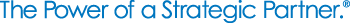 logo tagline: The Power of a Strategic Partner